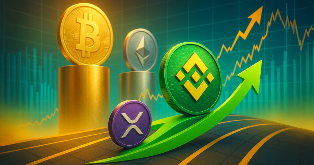 BNB ousts XRP after surge fueled by utility and memecoin trading