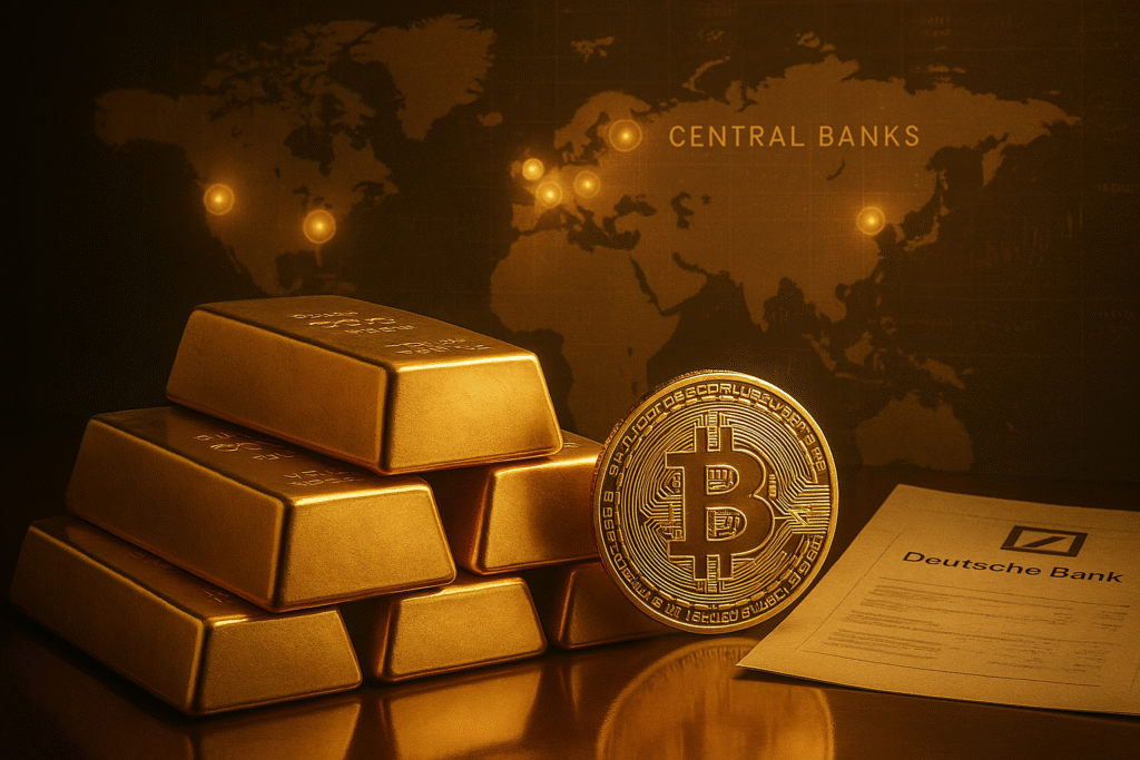 Deutsche Bank sees parallels between Gold and Bitcoin as central banks boost gold reserves Deutsche Bank sees parallels between Gold and Bitcoin as central banks boost gold reserves